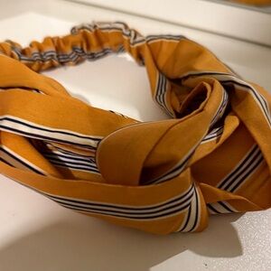 Zara Mustard and Navy Striped Headband